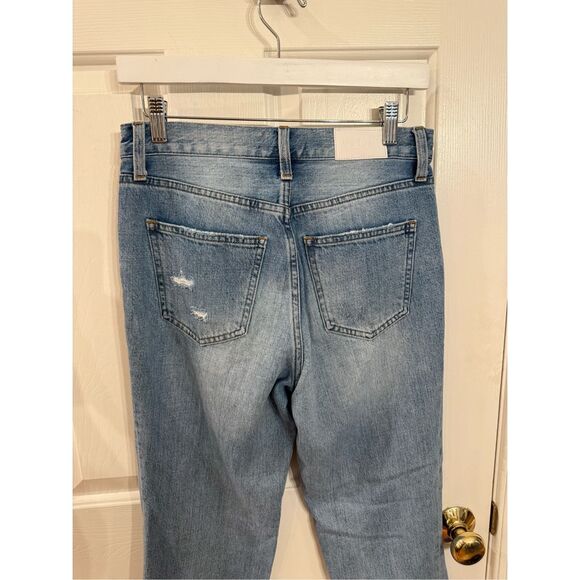 Pistola High Rise Distressed Straight Leg Jeans sz 25 EUC - Picture 7 of 9